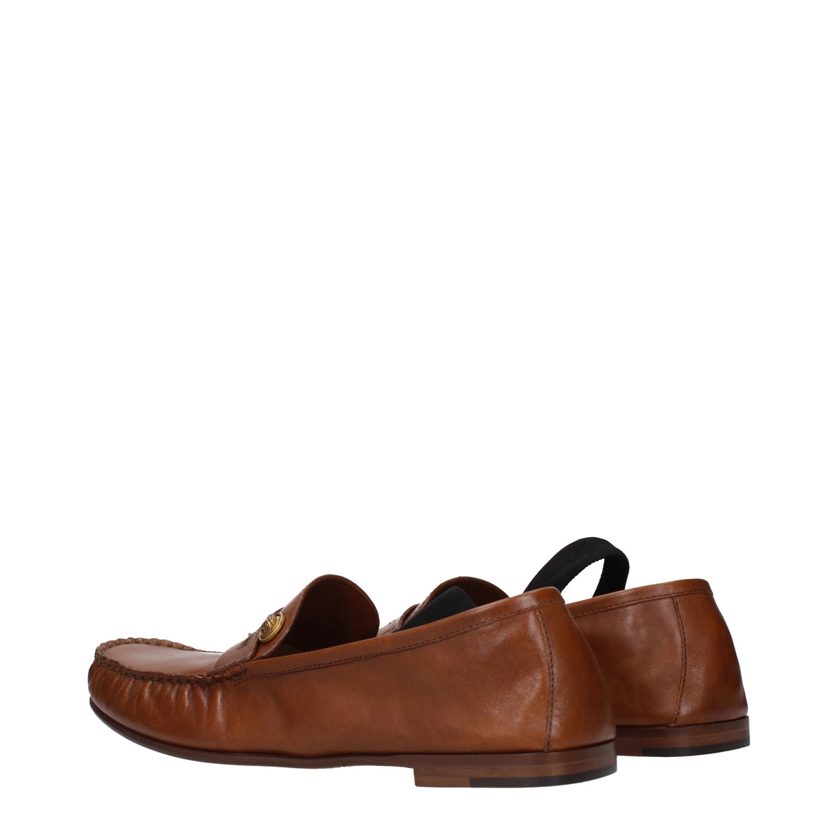 Versace Loafers Men Leather Brown/Oak
