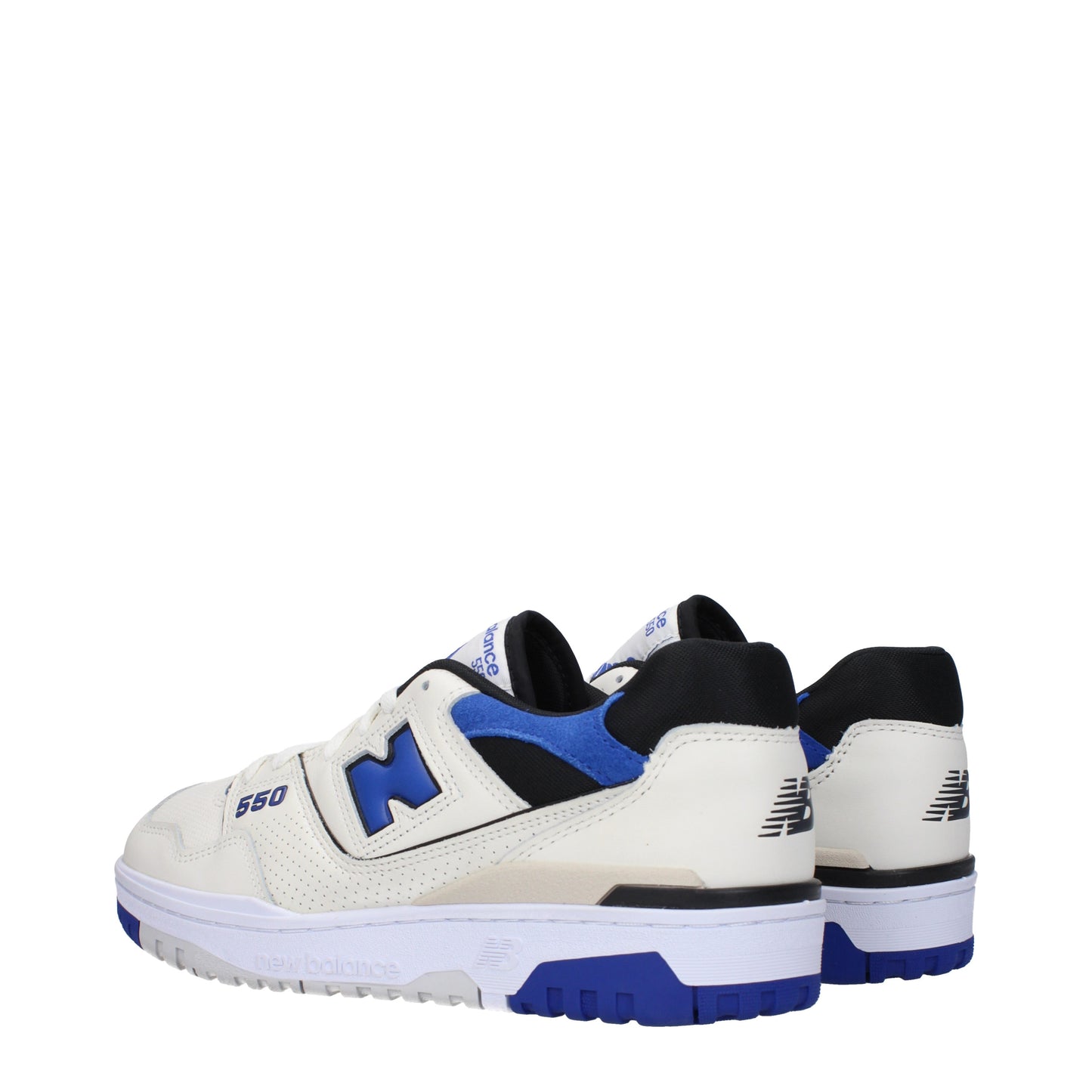 New Balance Men's Sneakers in Leather White/Blue