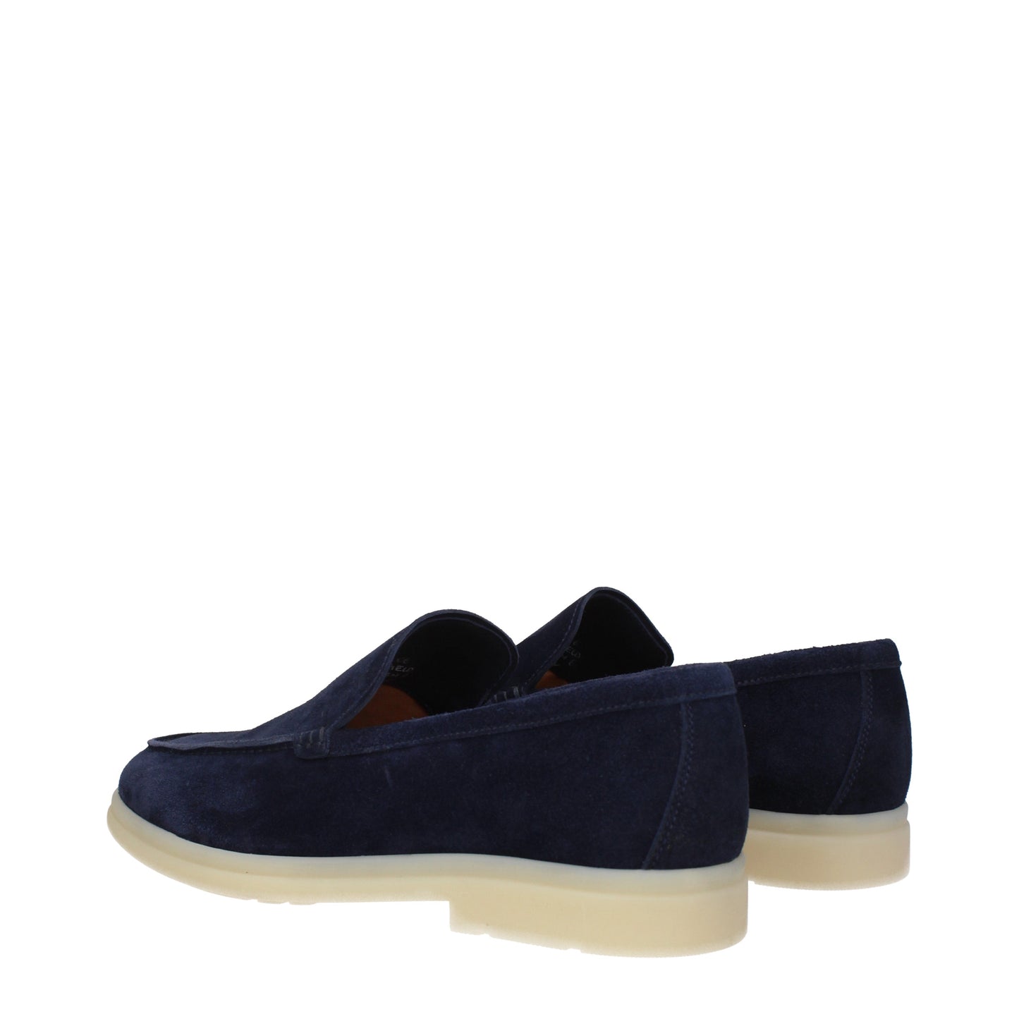 Church's Men's Loafers in Suede Blue/Blue Navy