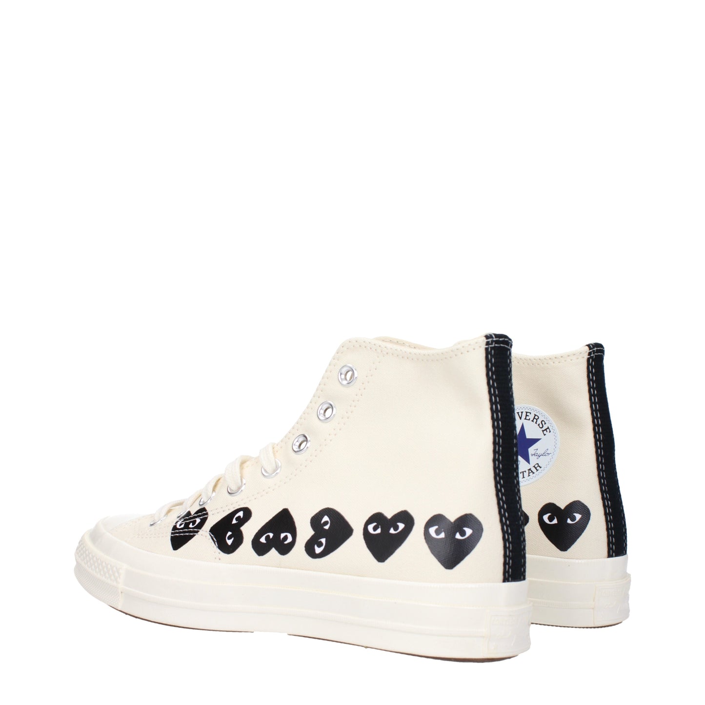 Comme des Garçon Men's Sneakers in Fabric  Beige/Black