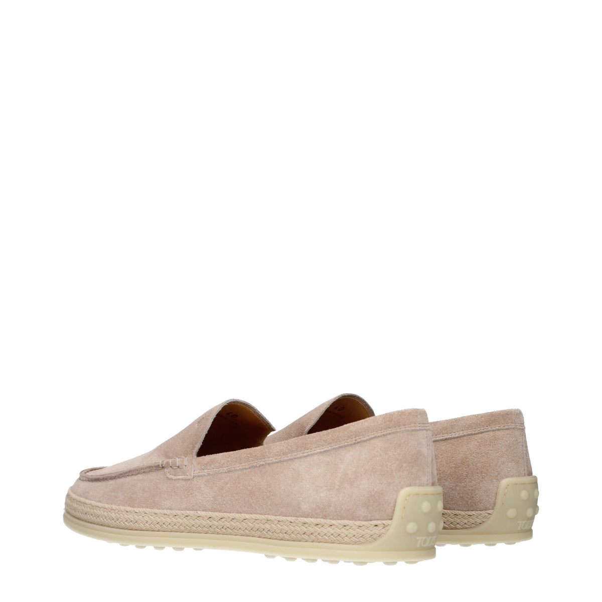 Tod's Loafers Women Suede Pink