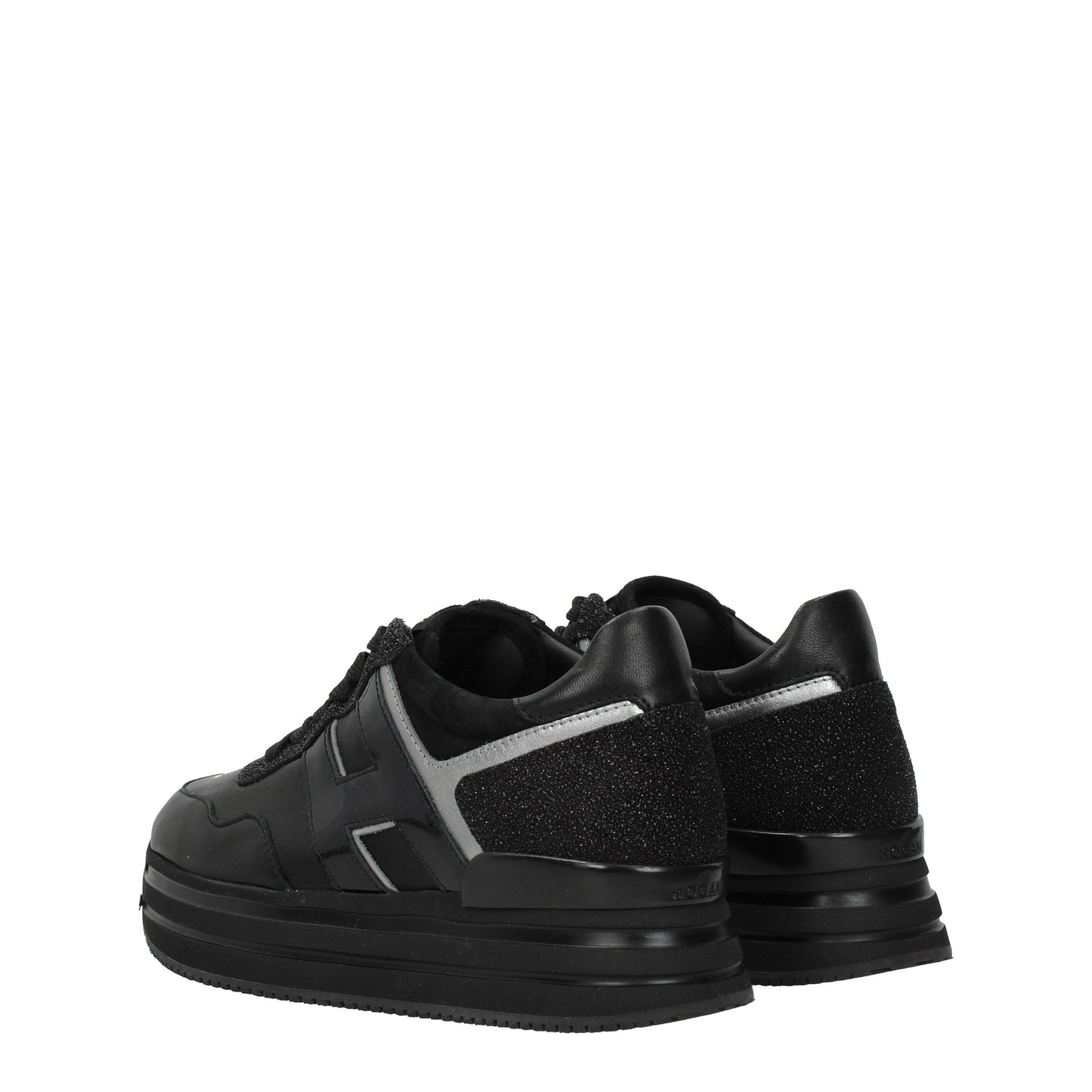 Hogan Women's Sneakers in Leather Black