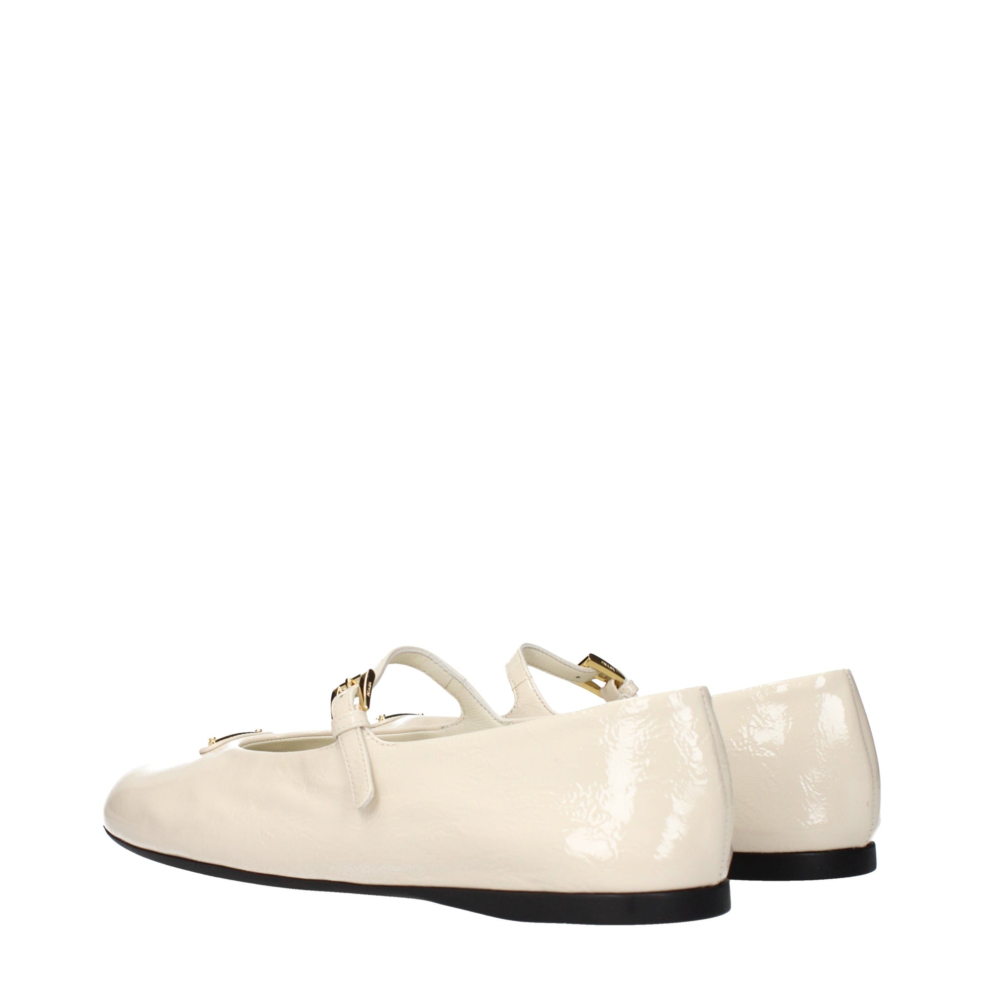 Prada Women's Ballet Flats Patent Leather