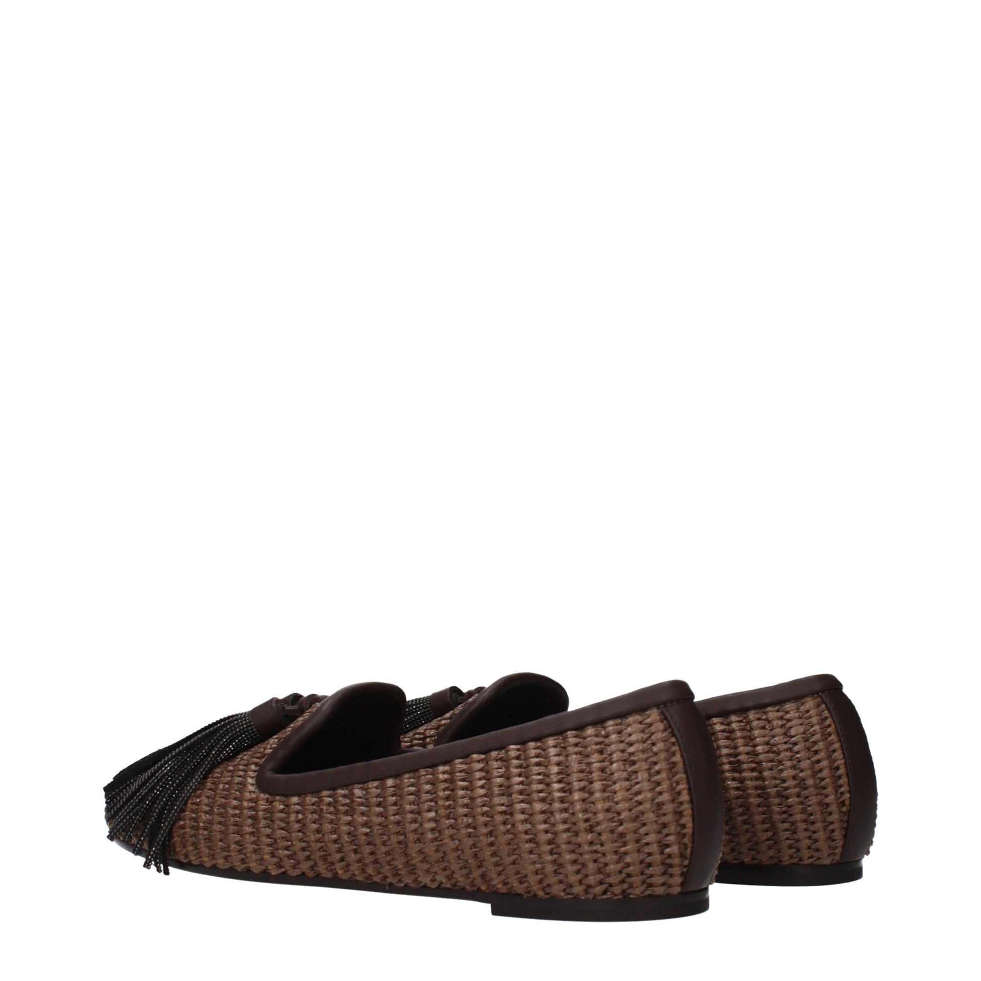 Brunello Cucinelli Women's Loafers Raffia