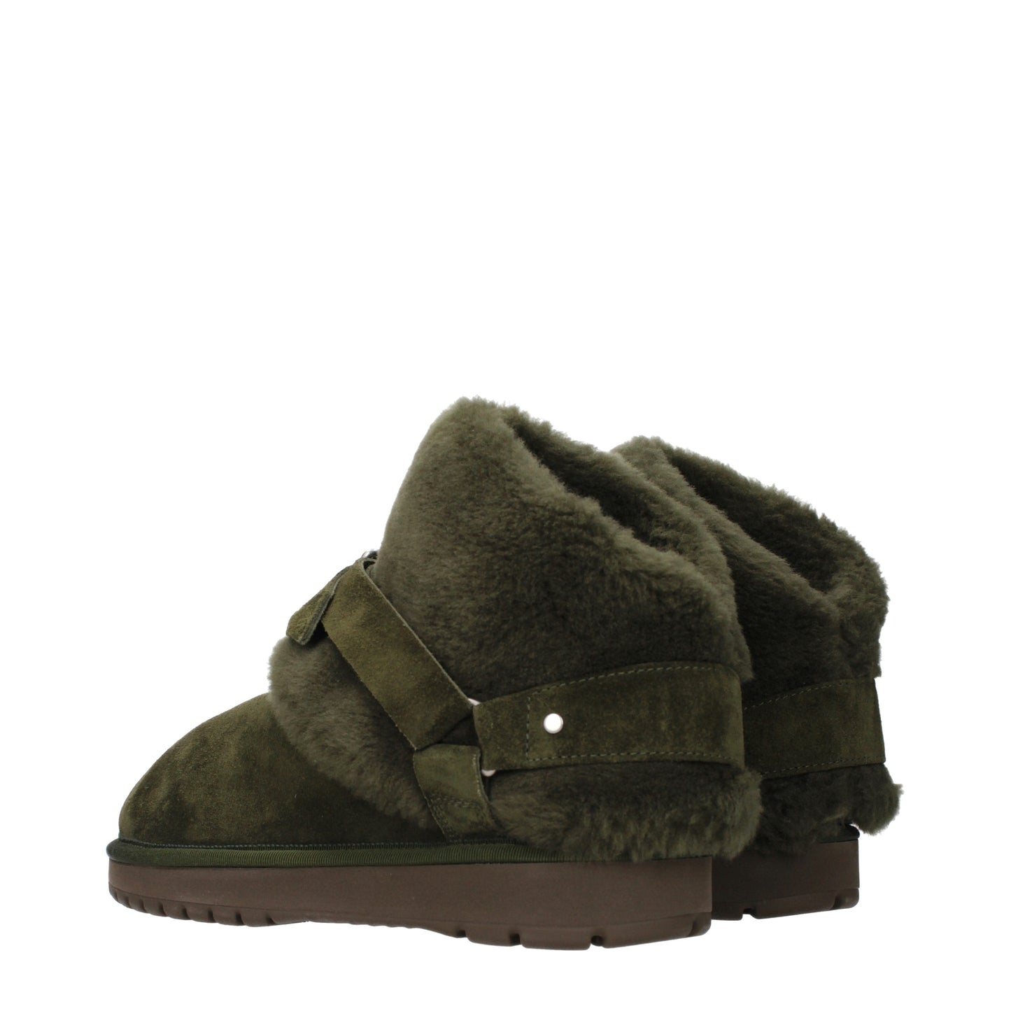 Burberry Ankle Boots Men Suede Green/Lake