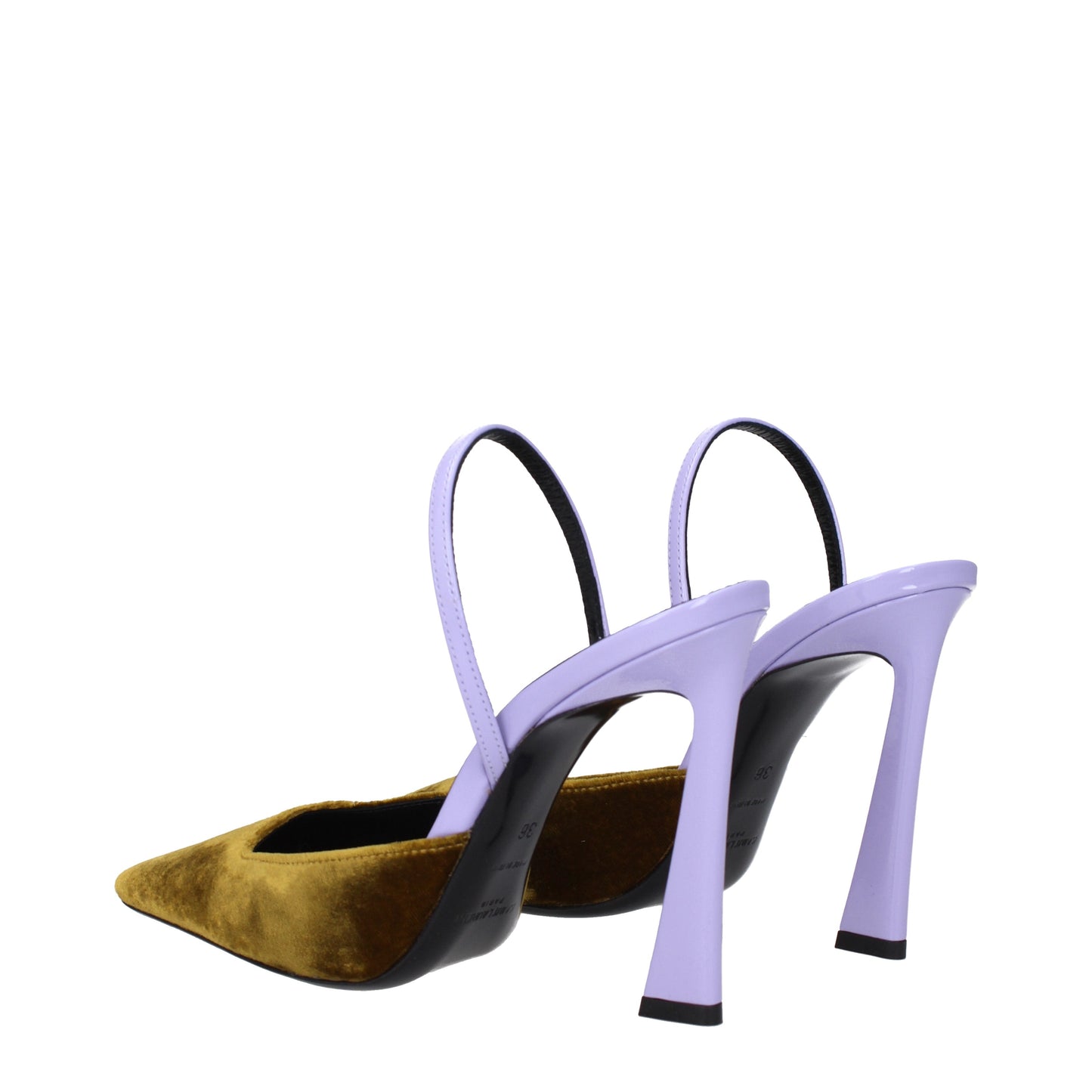 Saint Laurent Women's Sandals in Velvet Gold/Lilac