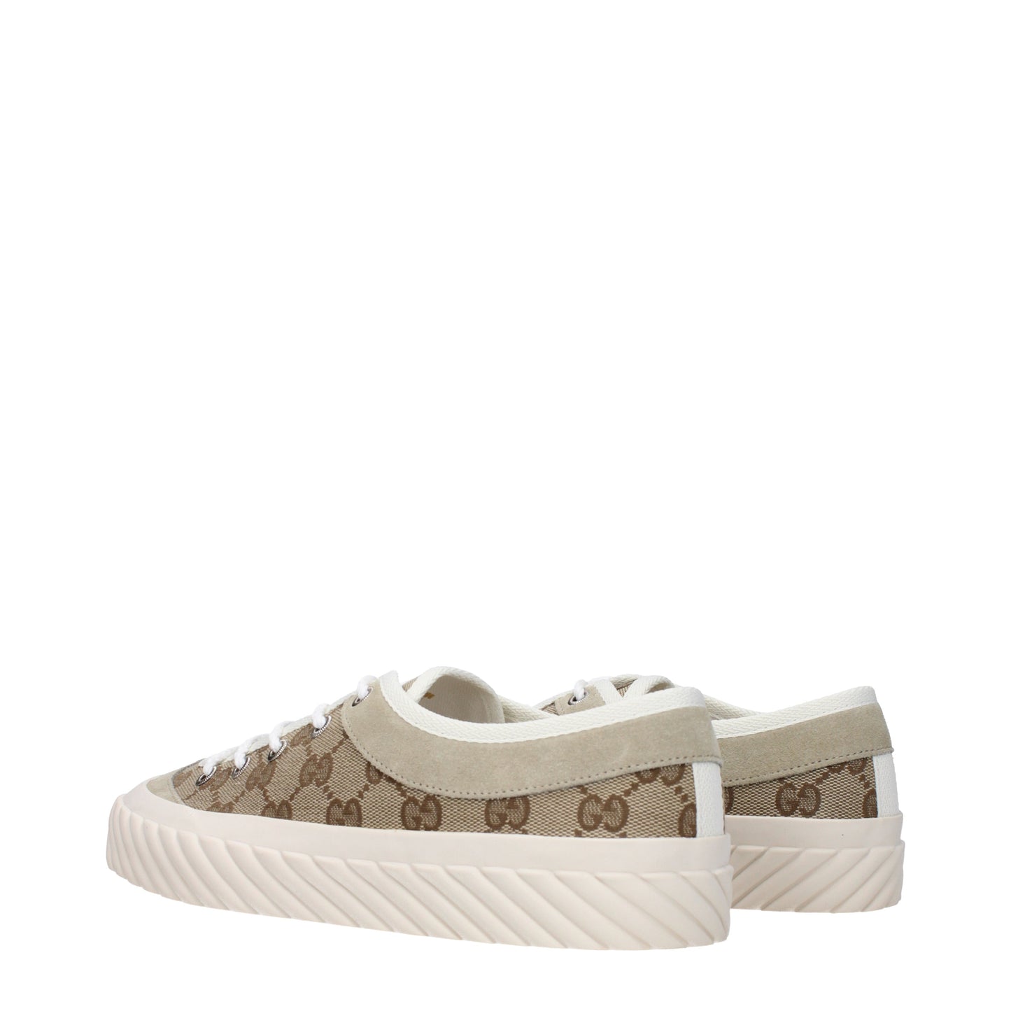 Gucci Men's Sneakers in Fabric  Beige