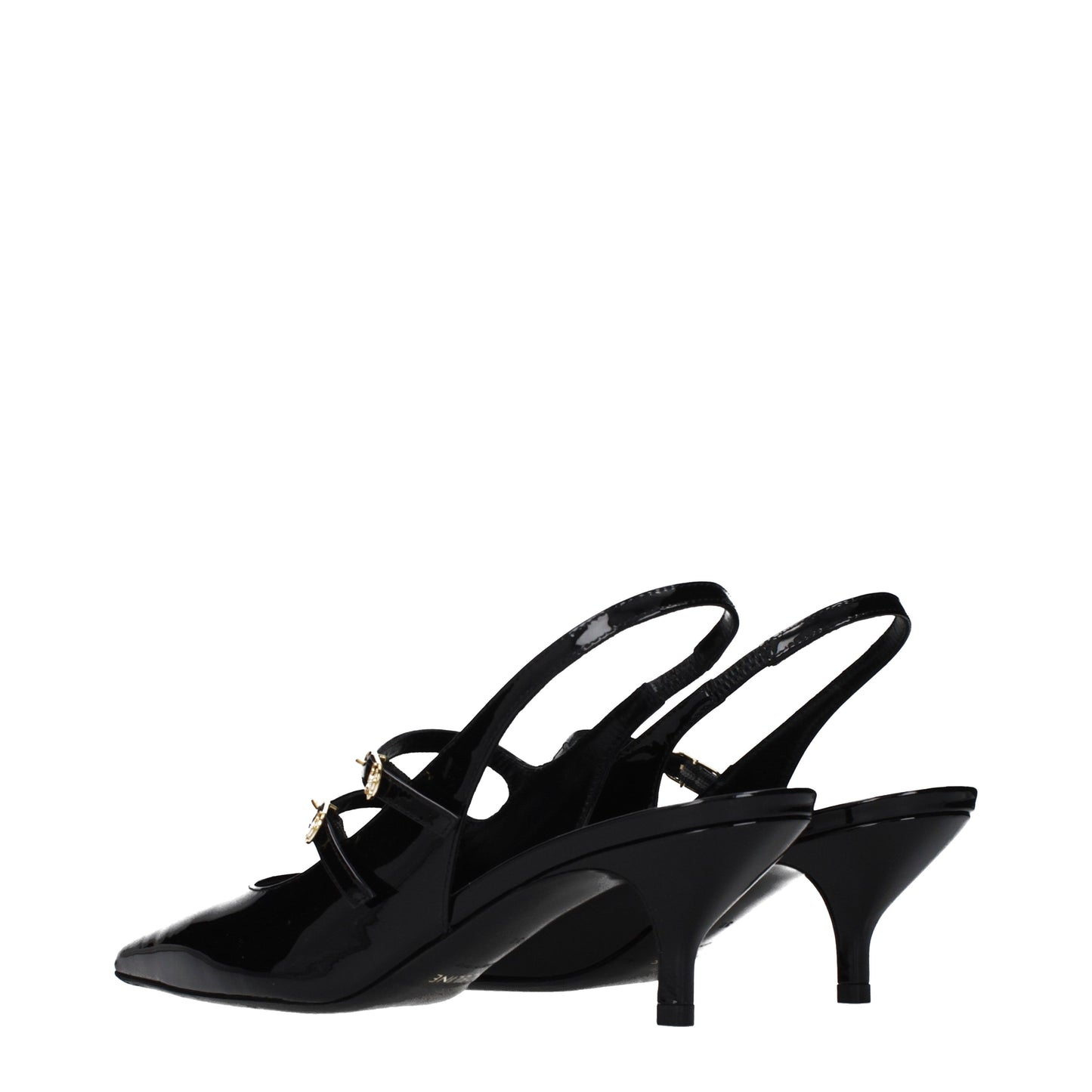 Celine Sandals Women Patent Leather Black