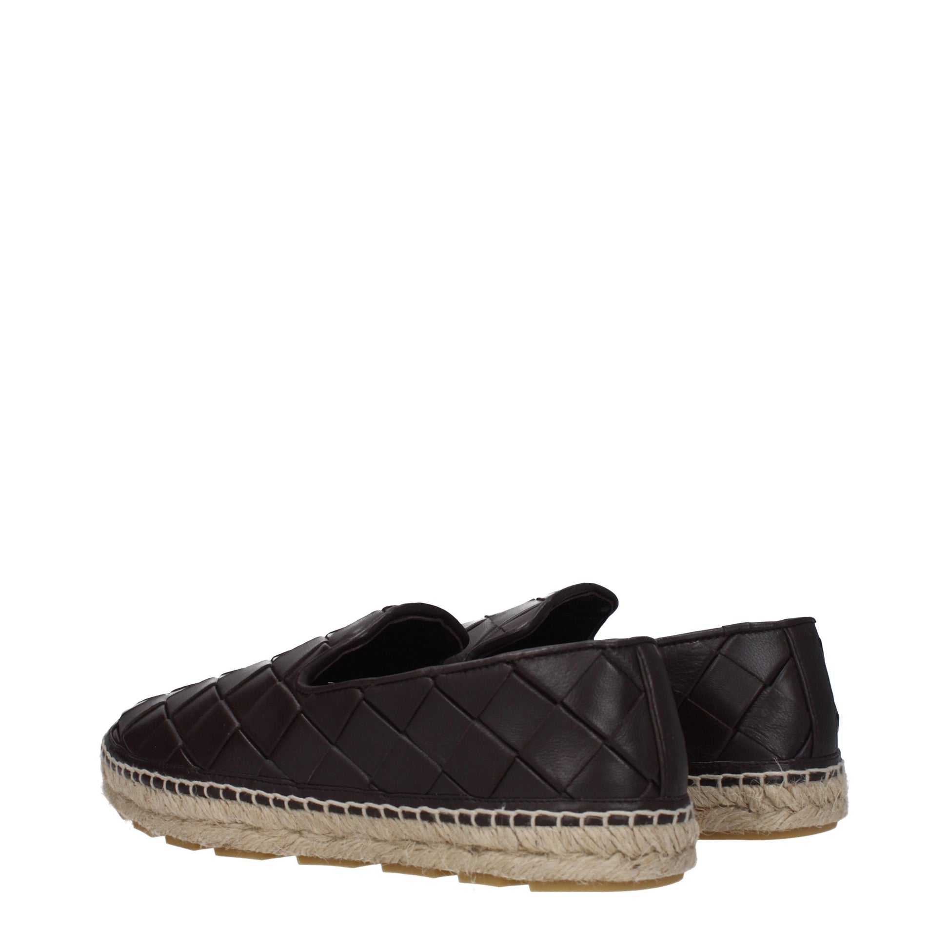 Bottega Veneta Women's Espadrilles Leather Chocolate