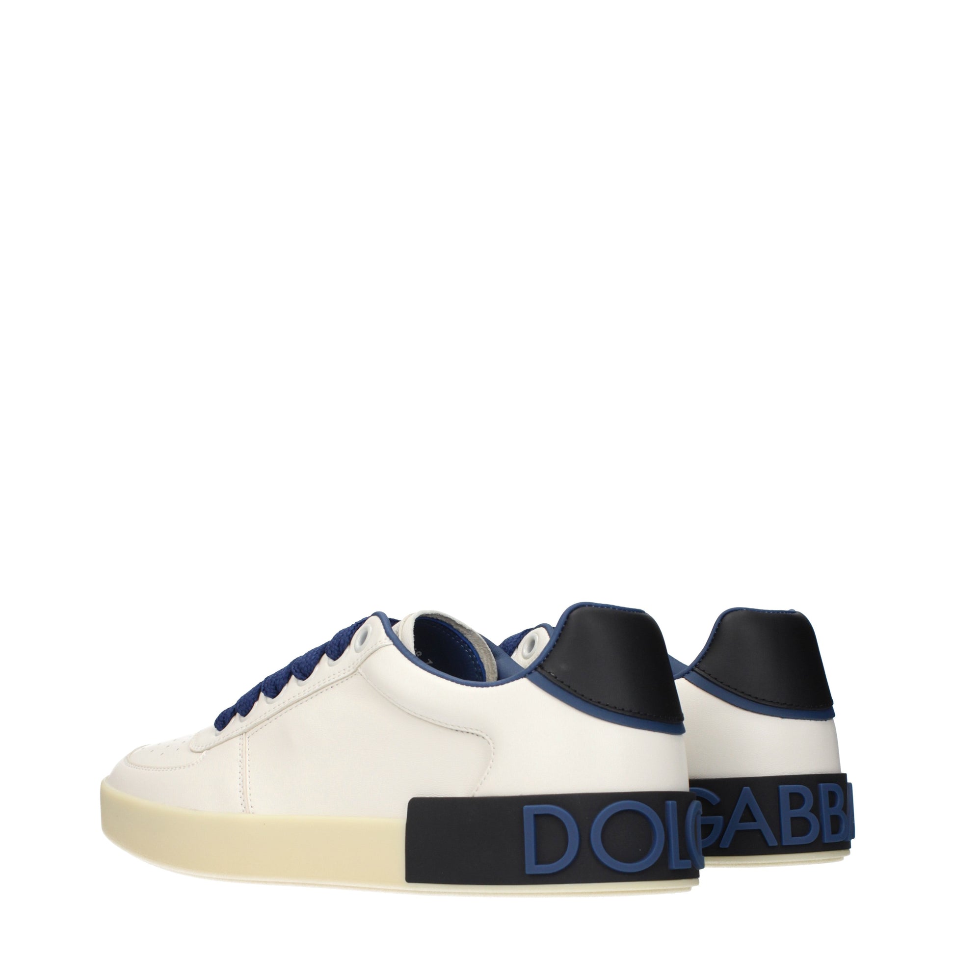 Dolce&Gabbana Sneakers Men Leather White/Denim