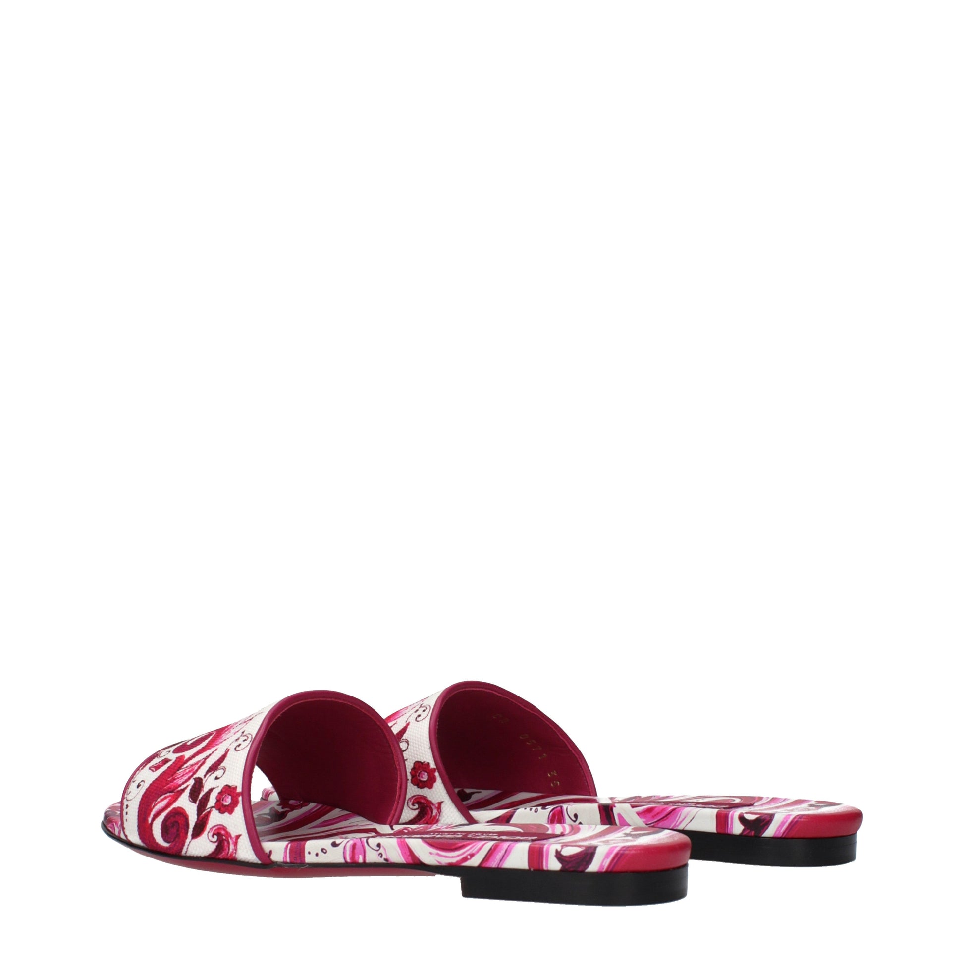 Dolce&Gabbana Women's Slippers and Clogs Fabric Fuchsia