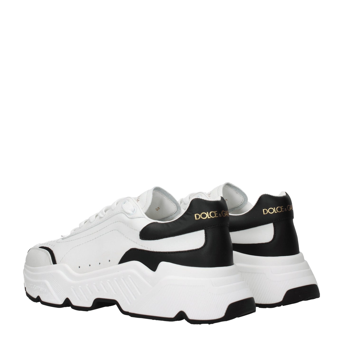 Dolce&Gabbana Men's Sneakers in Leather White/Black