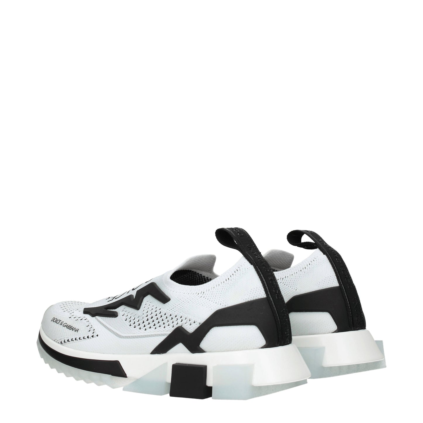 Dolce&Gabbana Women's Sneakers in Fabric  White/Black