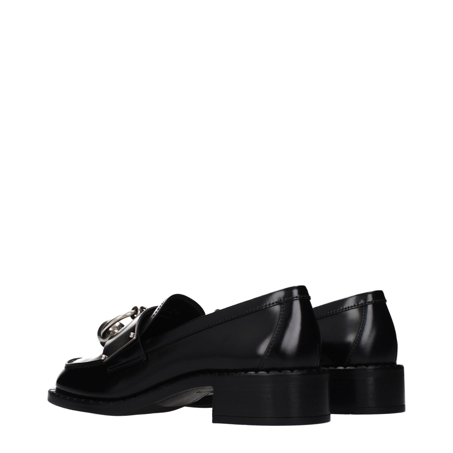 Prada Loafers Women Leather Black