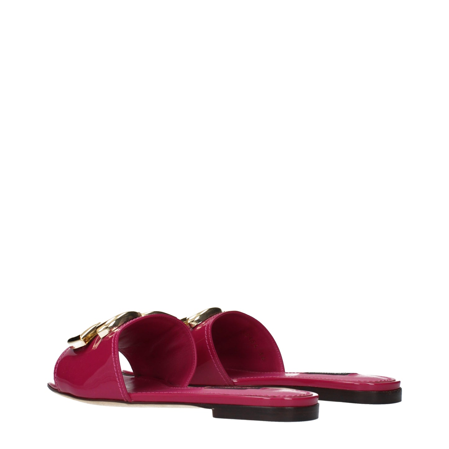 Dolce&Gabbana Women's Slippers and Clogs Patent Leather Fuchsia