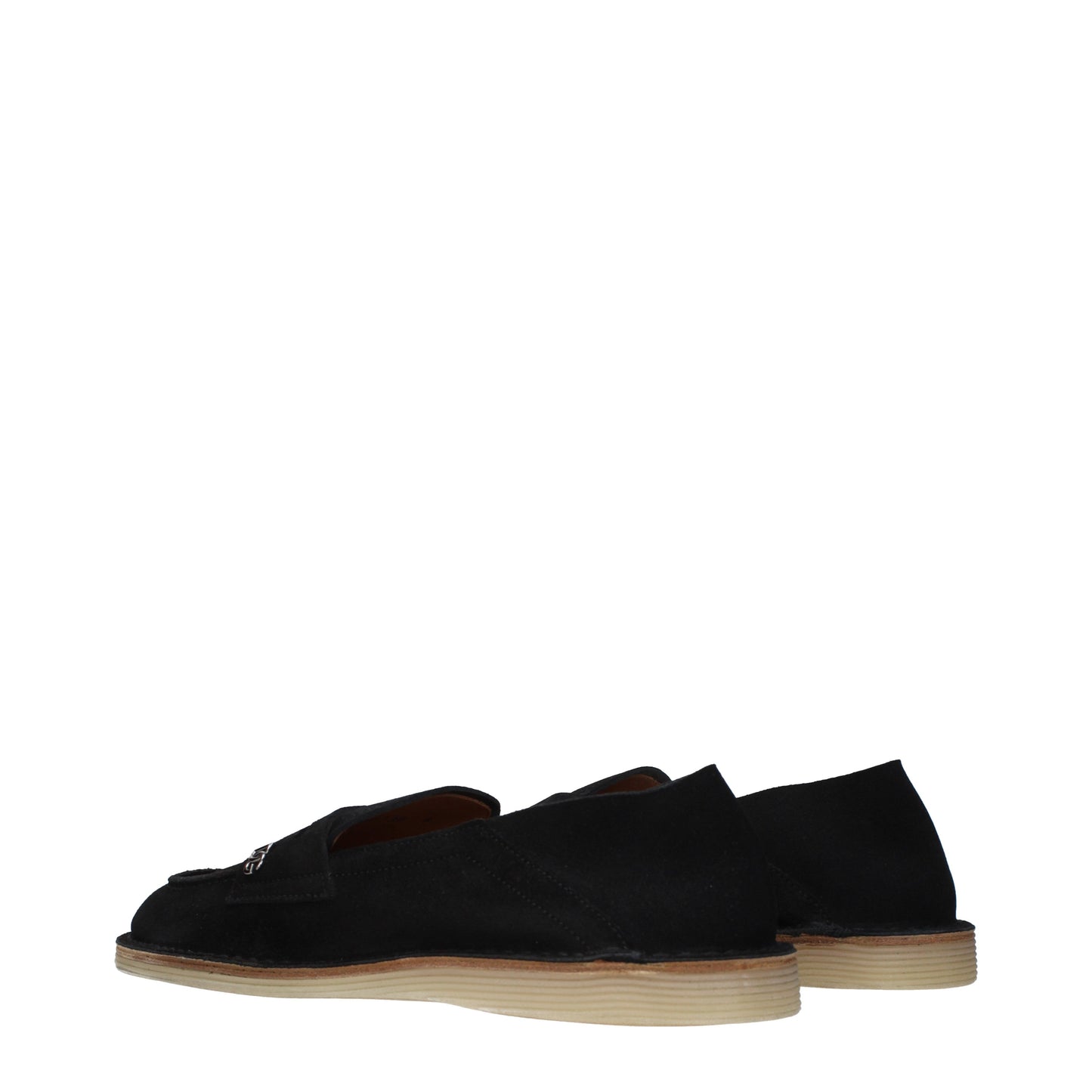Dolce&Gabbana Loafers Men Suede Black