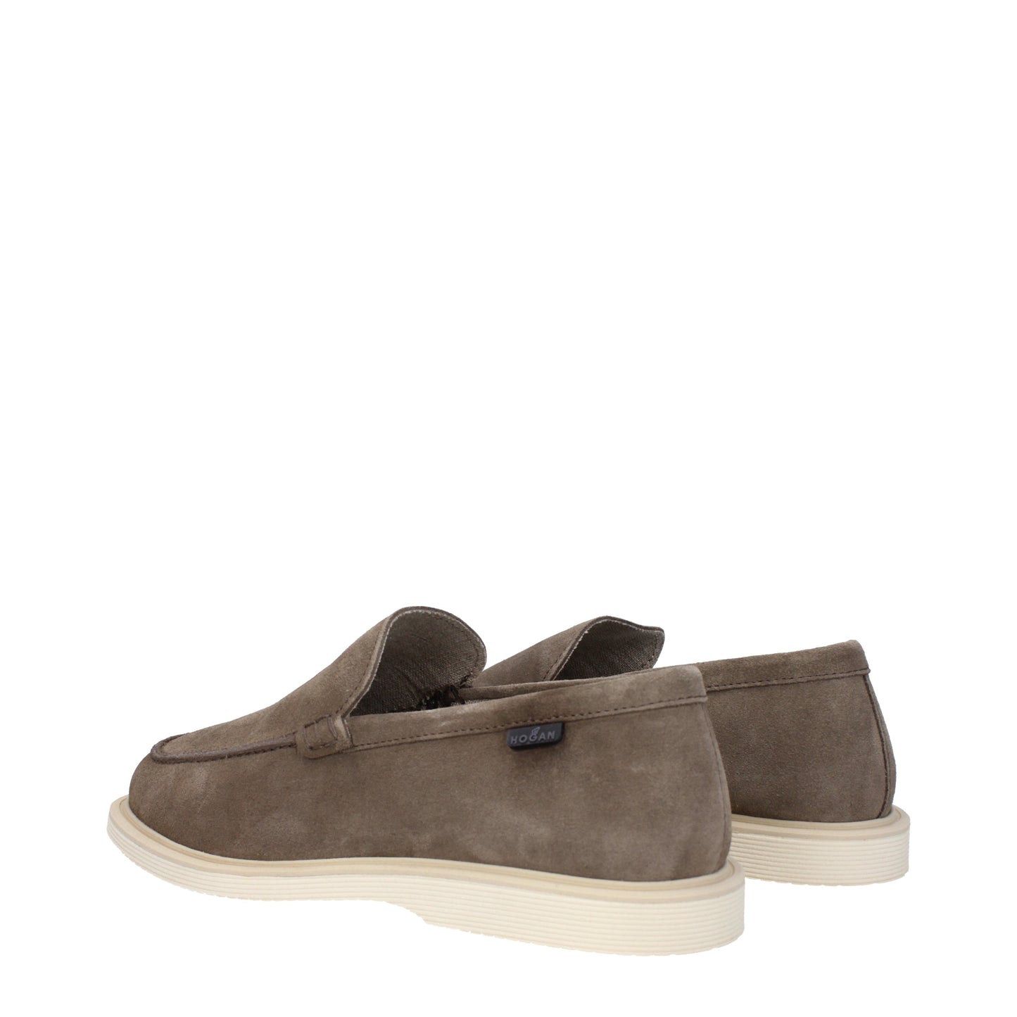 Hogan Men's Loafers in Suede Brown/Swamp