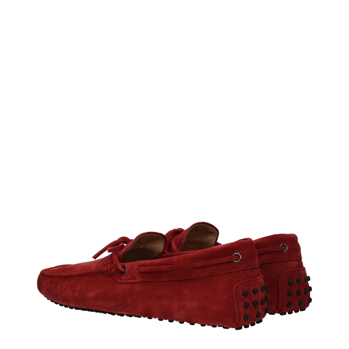 Tod's Men's Loafers in Suede Red