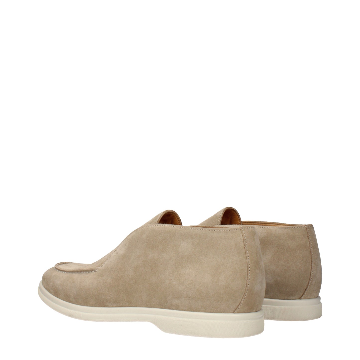 Eleventy Ankle Boots Men Suede Beige