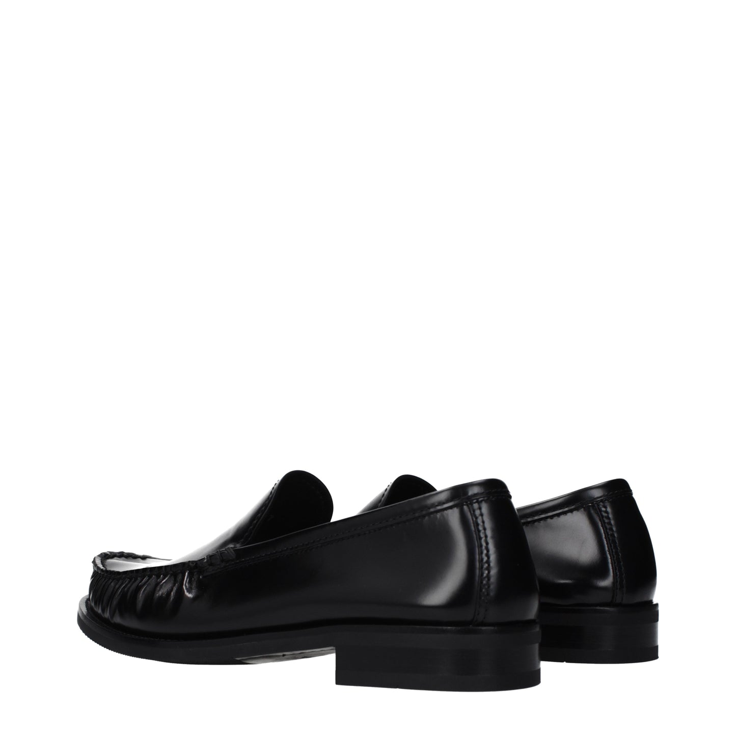 Prada Loafers Men Leather Black