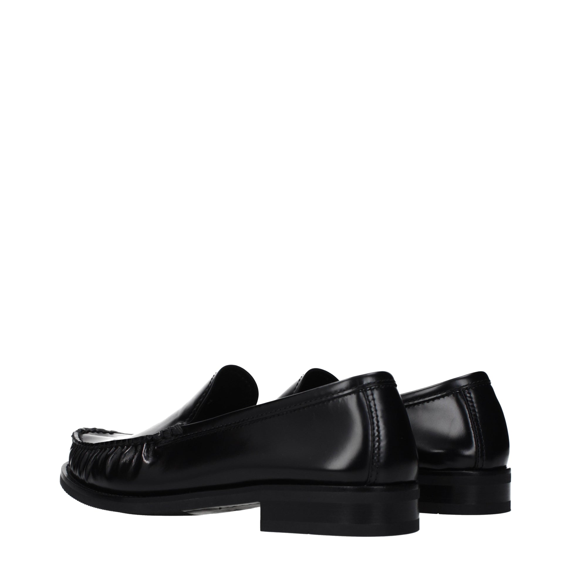Prada Loafers Men Leather Black