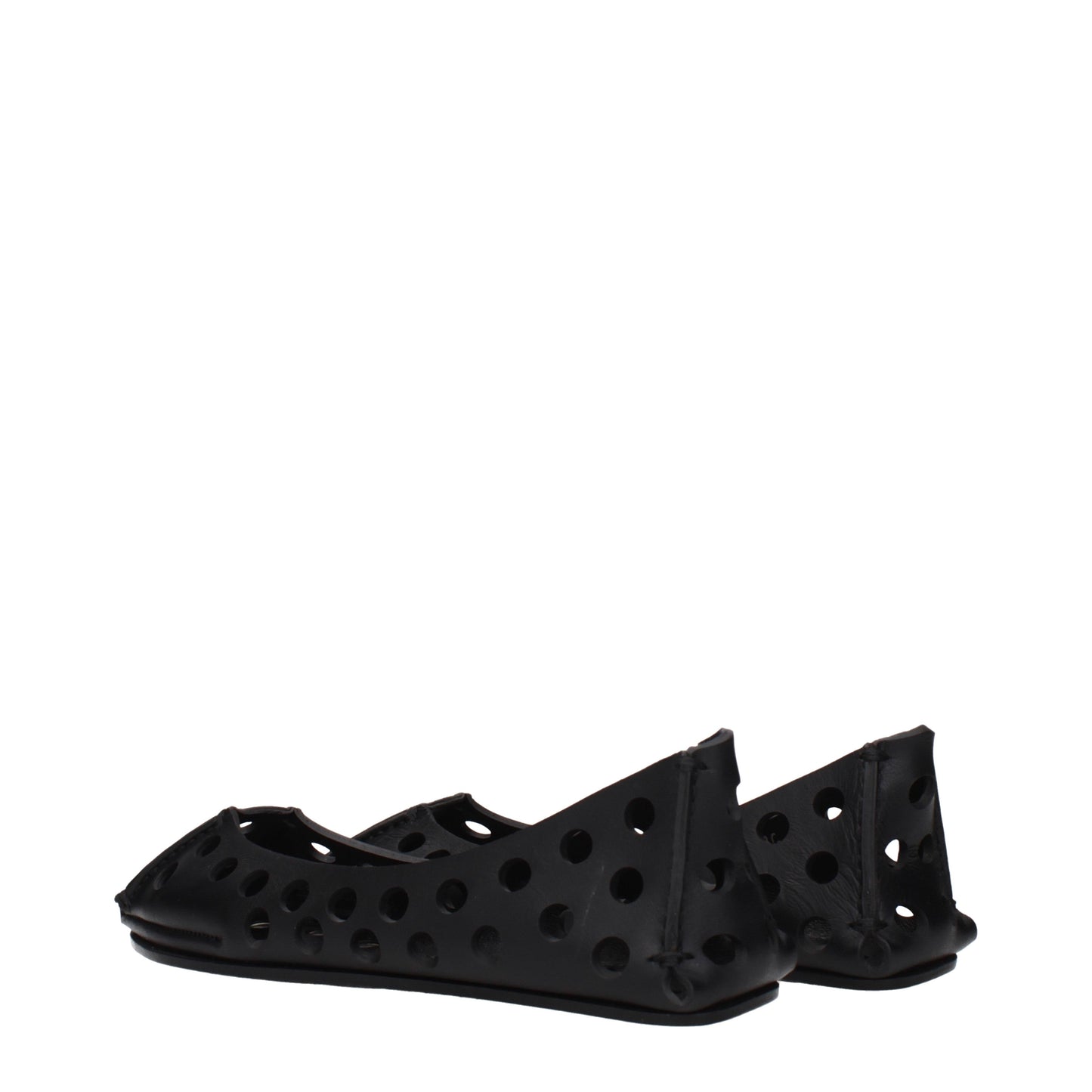 Alaia Ballet Flats Women Leather Black