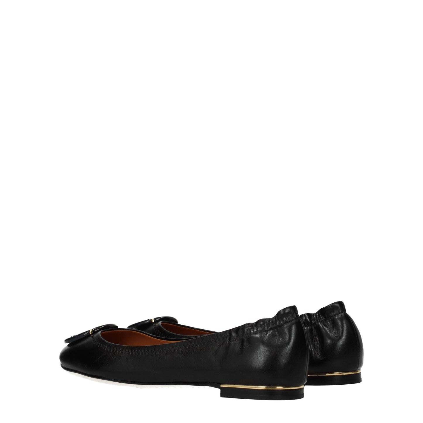 Tory Burch Women's Ballet Flats in Leather Black