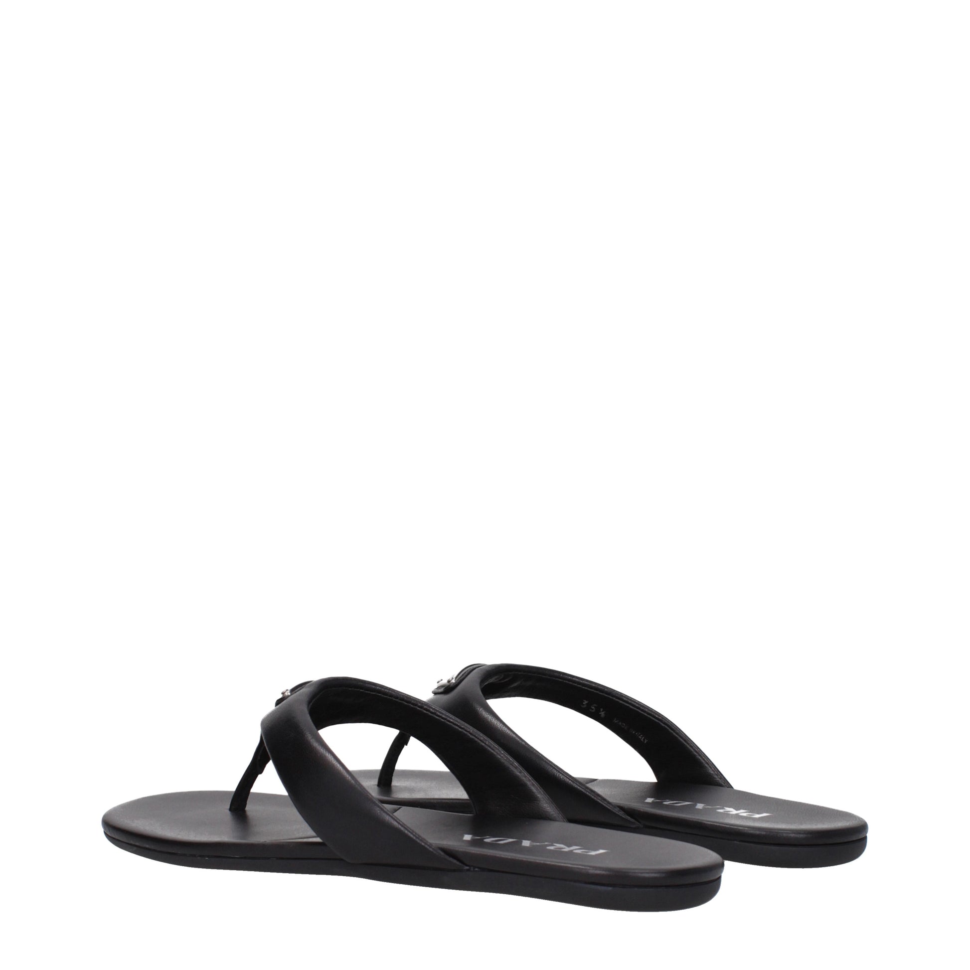 Prada Women's Flip Flops Leather