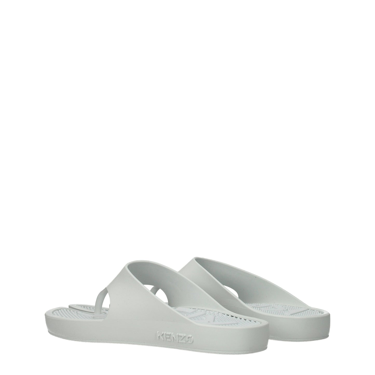 Kenzo Women's Flip Flops in Rubber White