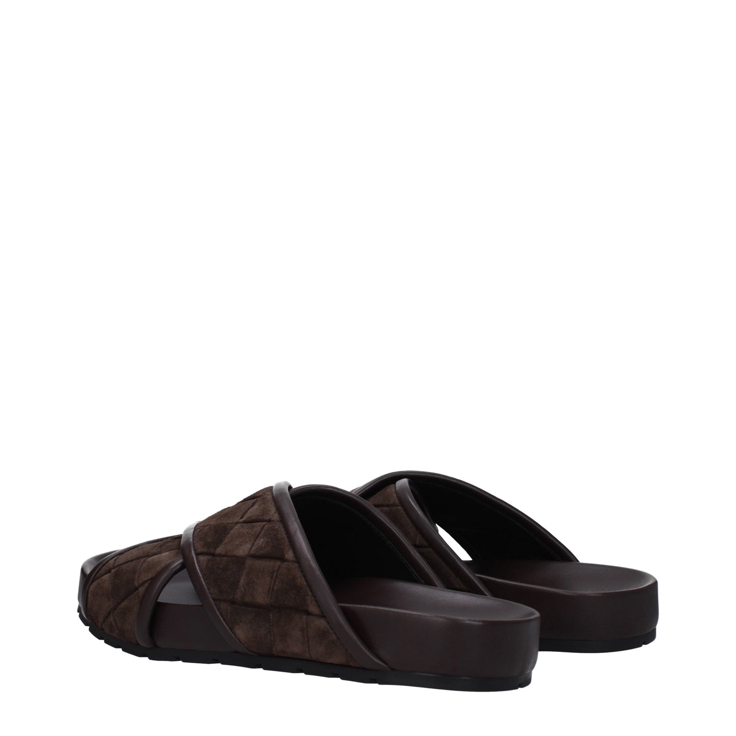 Bottega Veneta Men's Slippers and Clogs Suede Chocolate