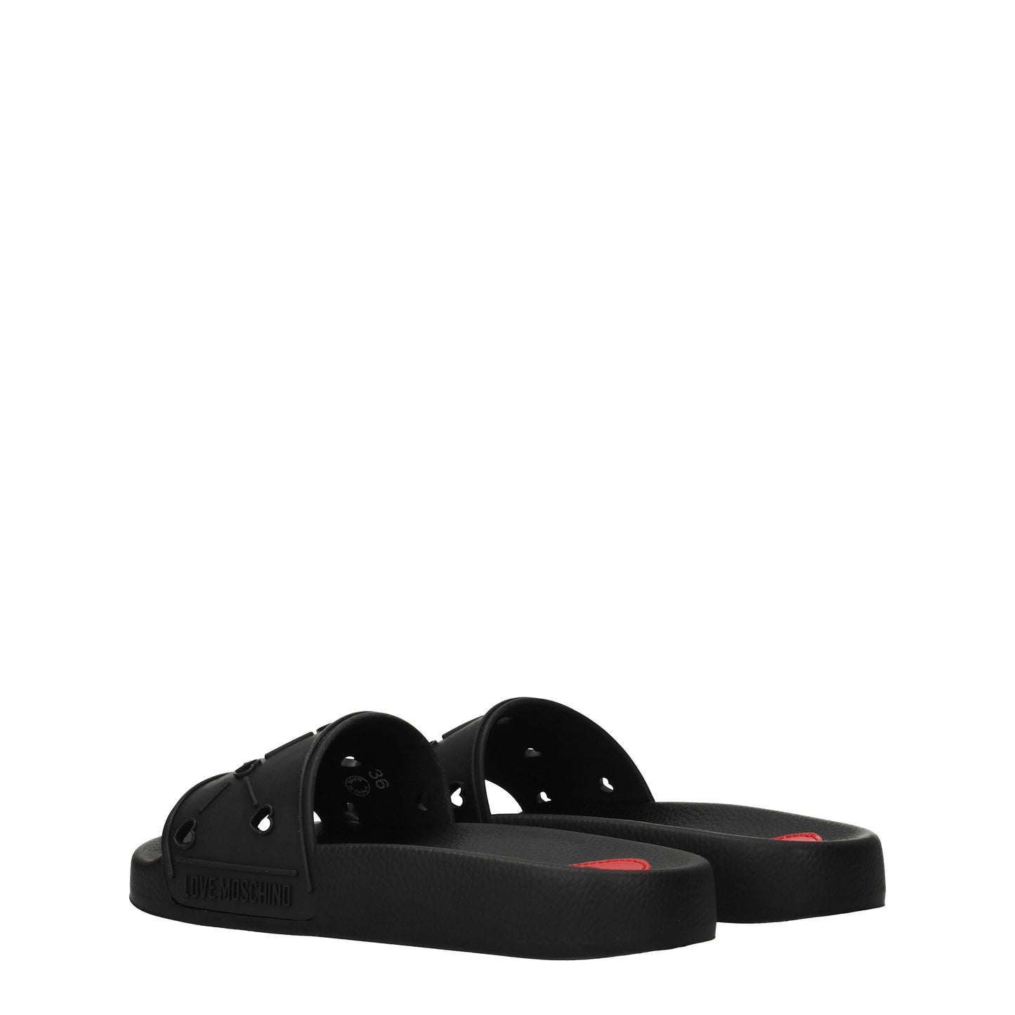 Love Moschino Women's Sandals & Slippers in Rubber Black