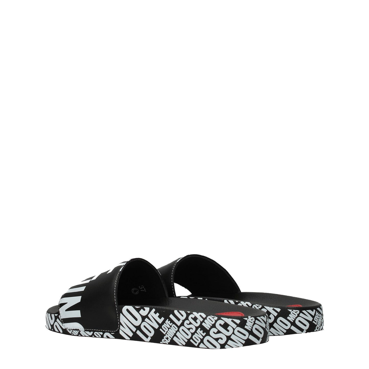 Love Moschino Women's Sandals & Slippers in Polyurethane Black