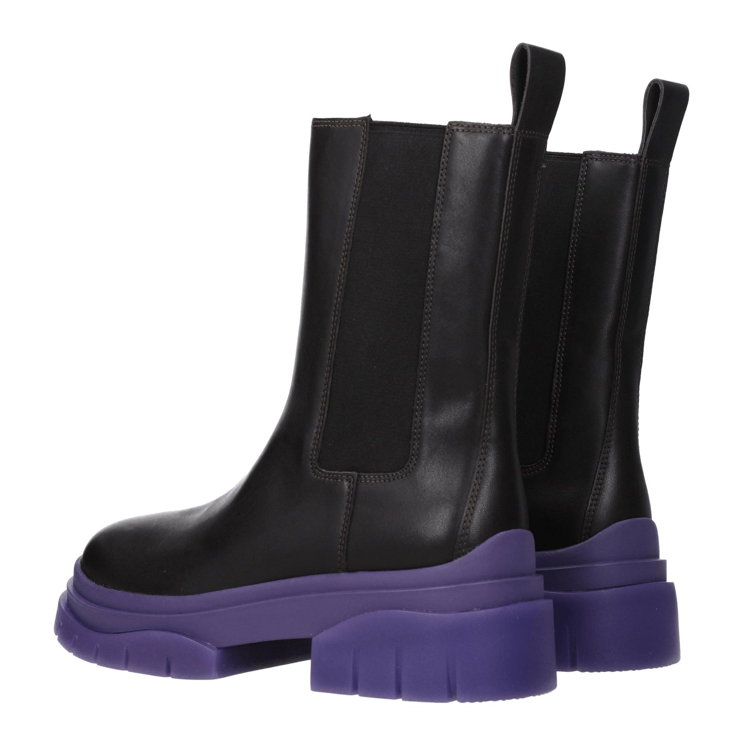 Ash Women's Boots in Leather Brown/Violet