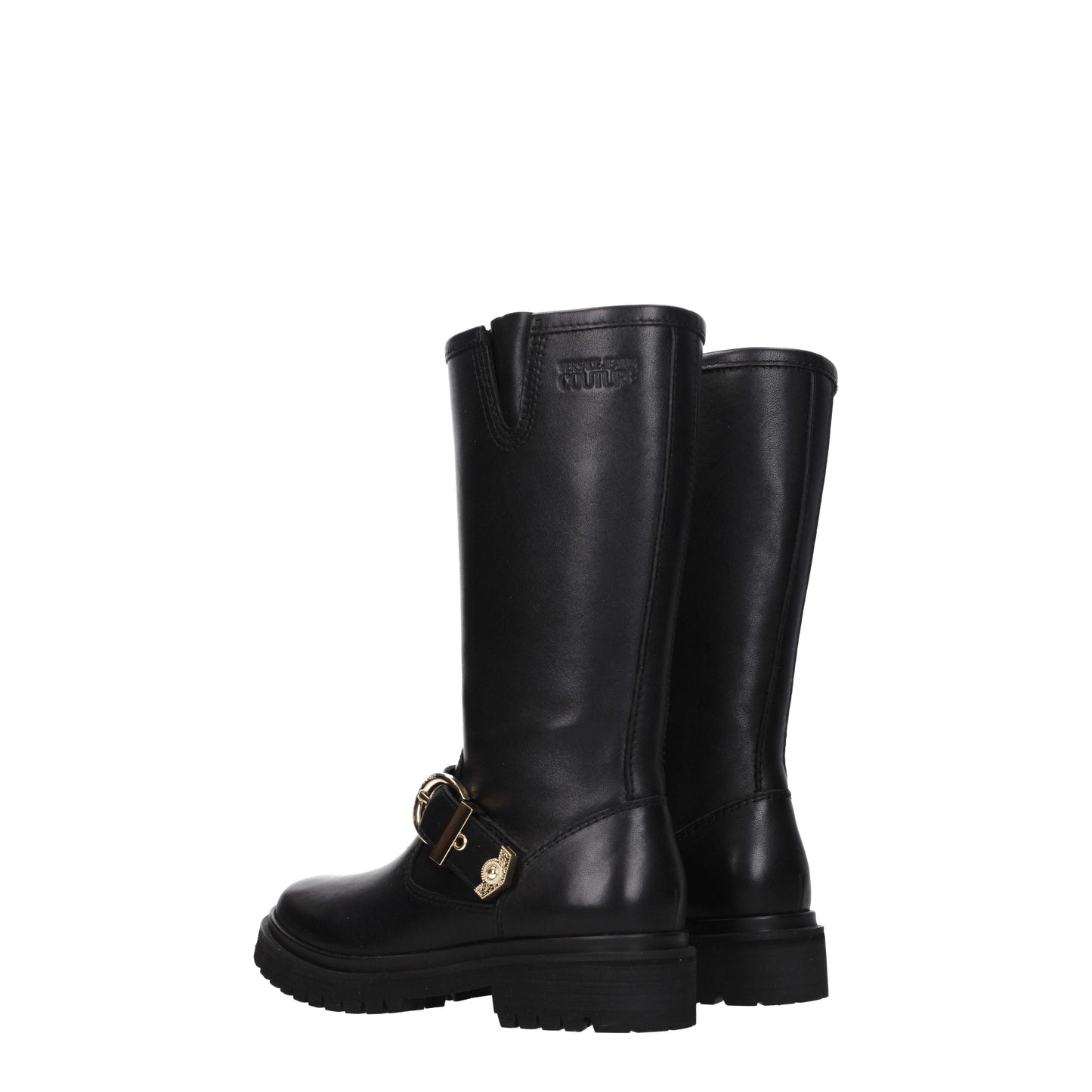 Versace Jeans Women's Boots in Leather Black