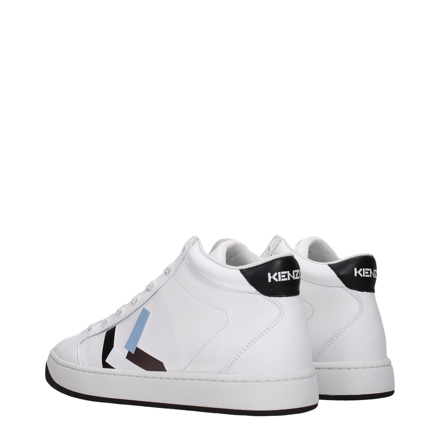 Kenzo Men's Sneakers in Leather White/Black