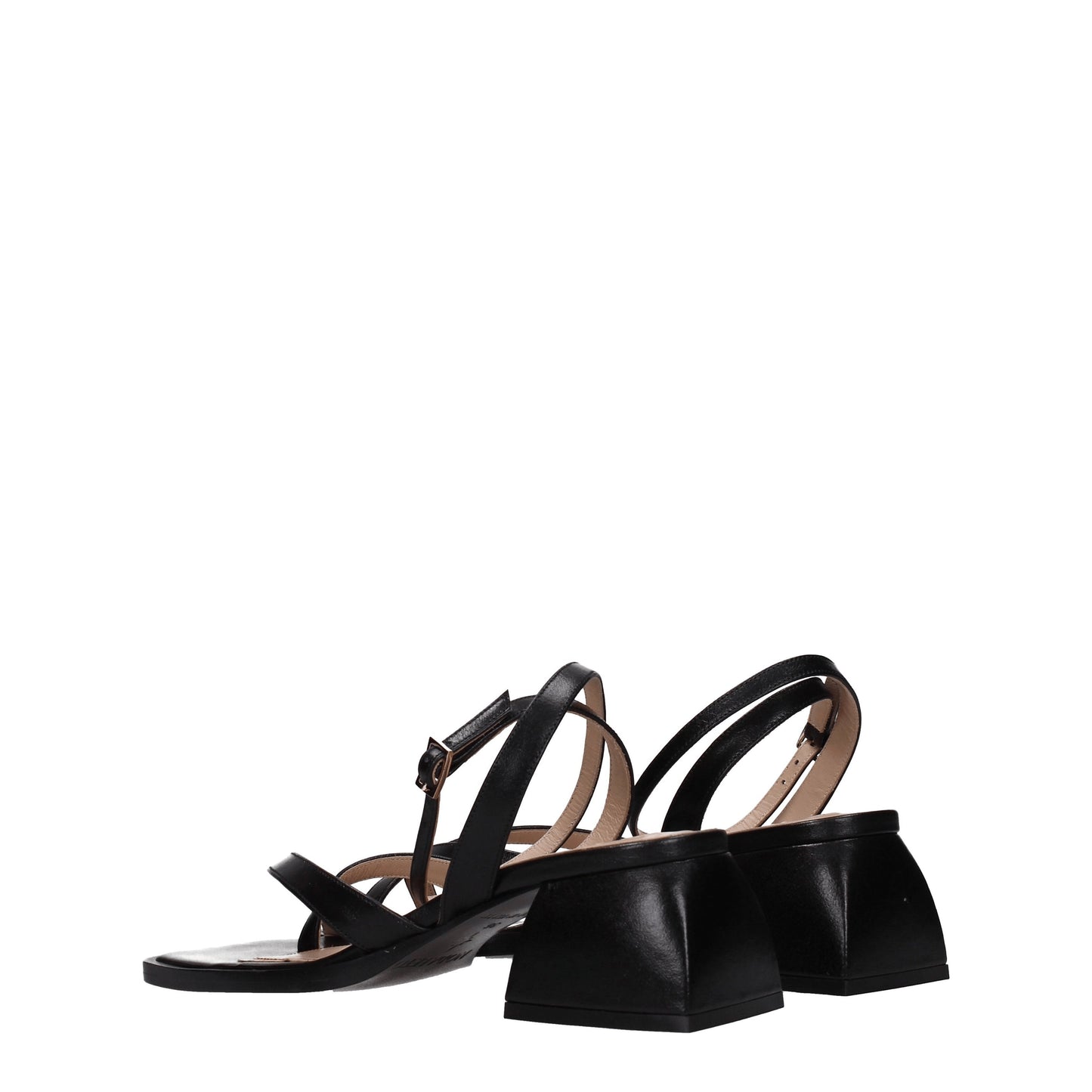 Nodaleto Women's Sandals in Leather Black