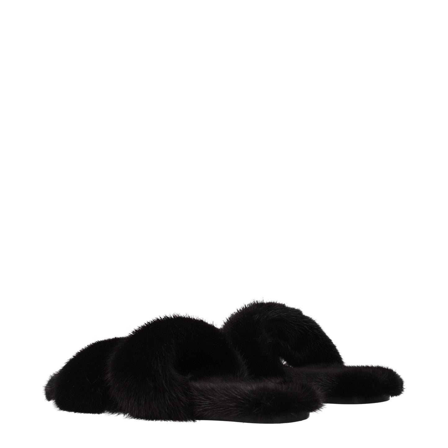 Saint Laurent Women's Sandals & Slippers in Mink Black