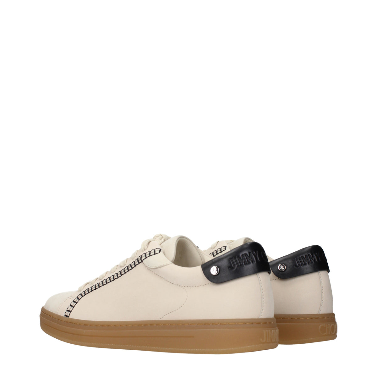 Jimmy Choo Sneakers Men Suede Beige/Black