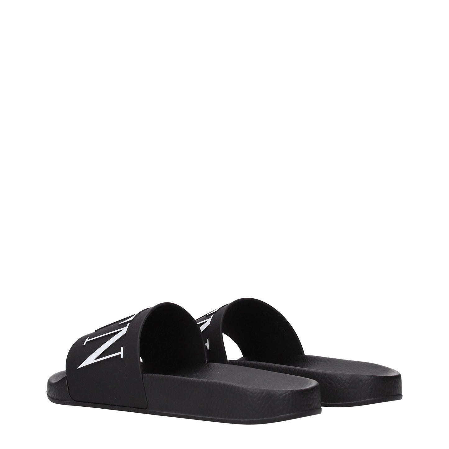 Valentino Garavani Sandals & Slippers Men Rubber Black