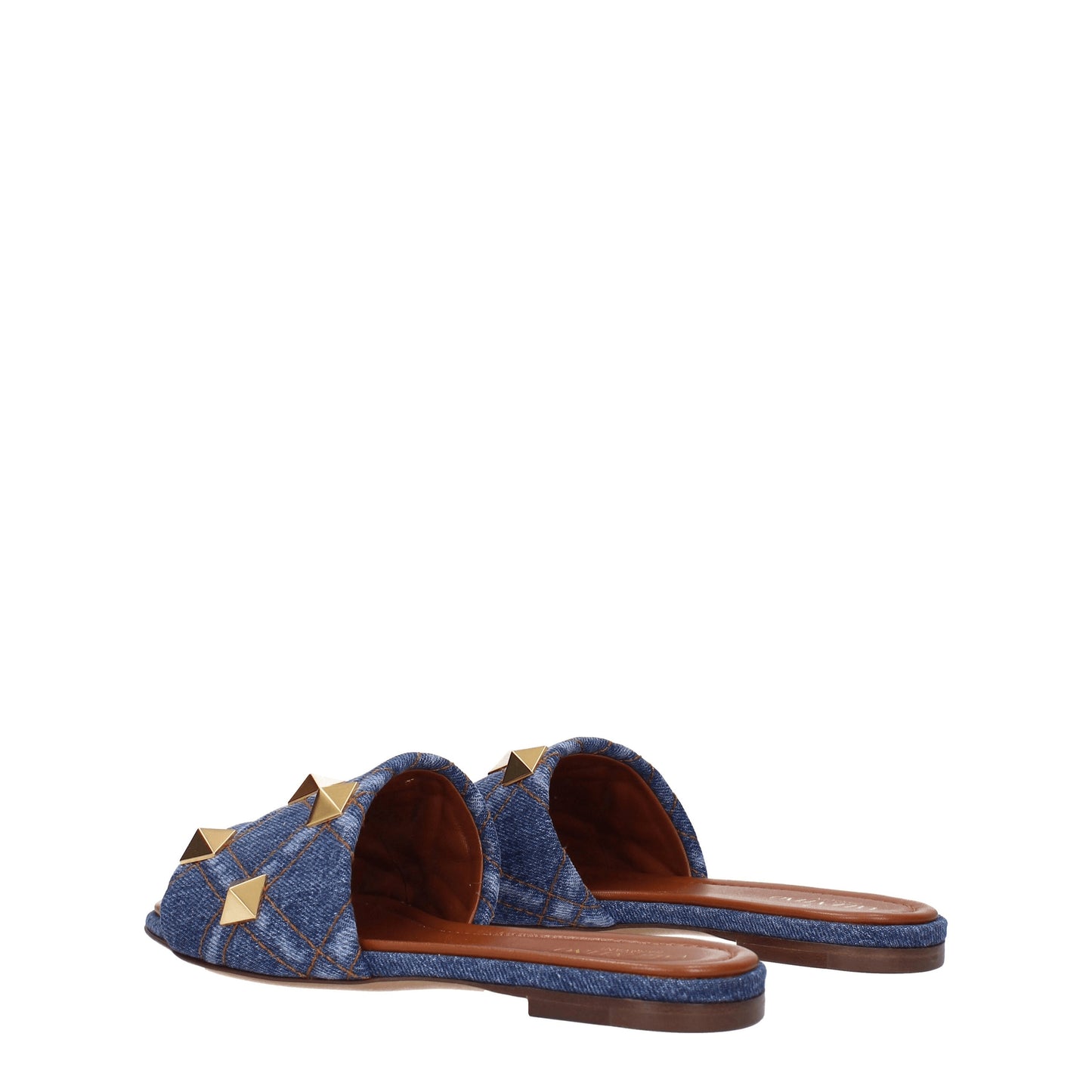 Valentino Garavani Women's Sandals & Slippers in Fabric  Blue/Denim