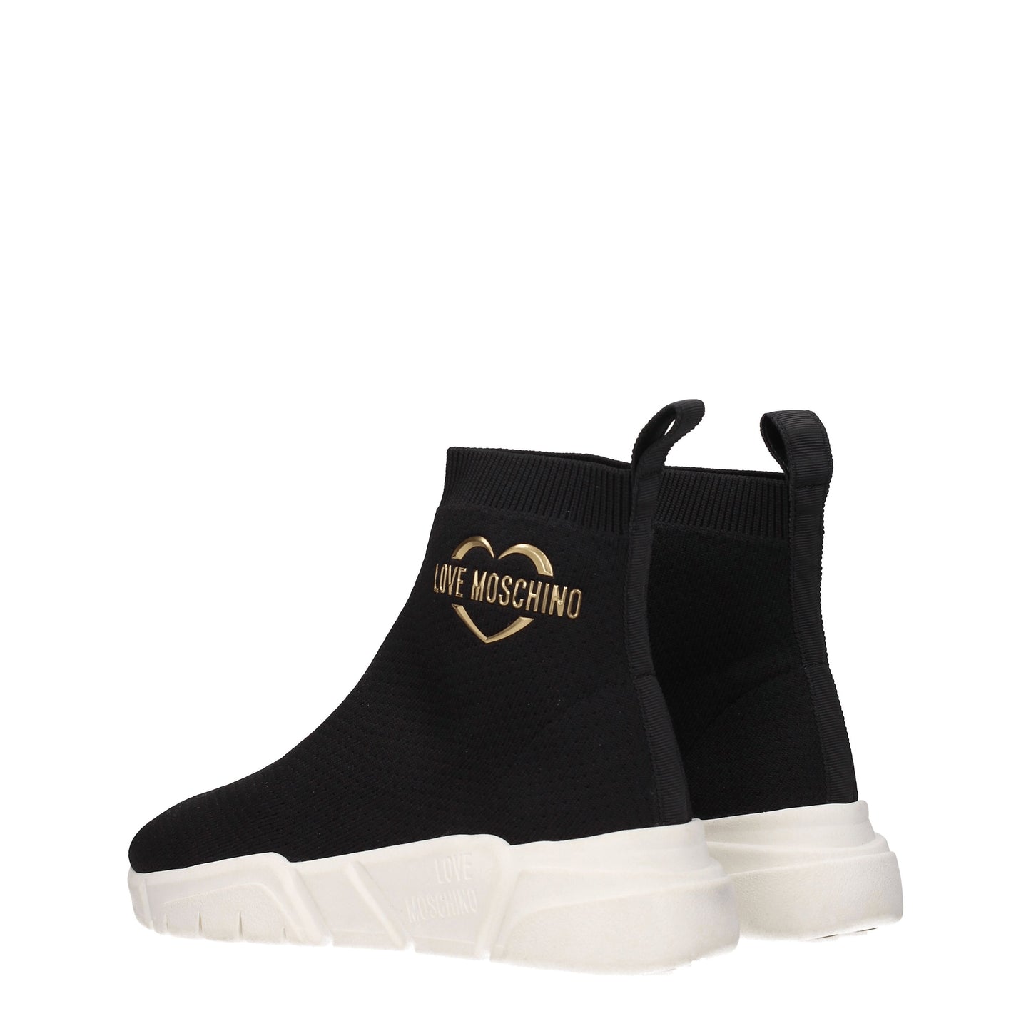 Love Moschino Women's Sneakers in Fabric  Black