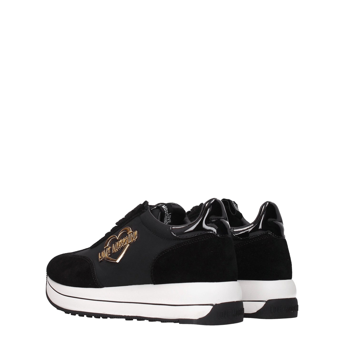 Love Moschino Women's Sneakers in Suede Black