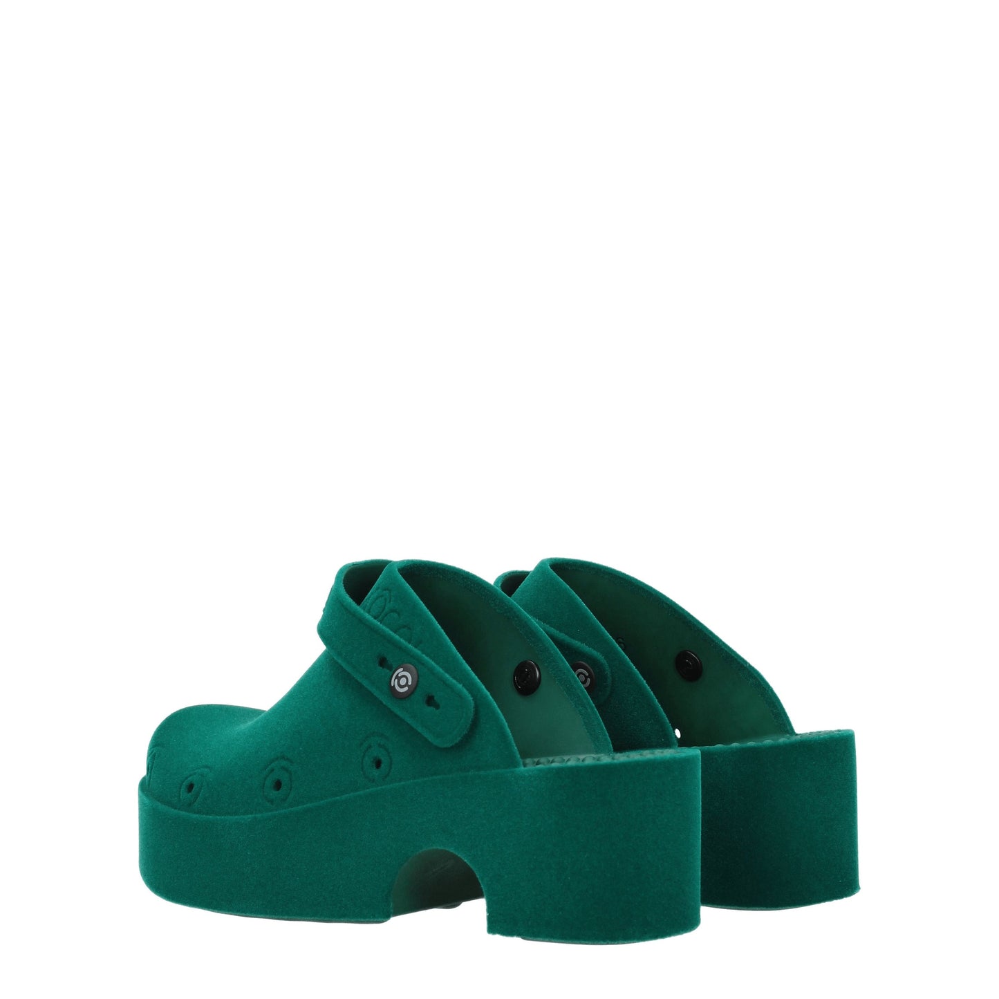 Xocoi Women's Sandals & Slippers in Fabric  Green