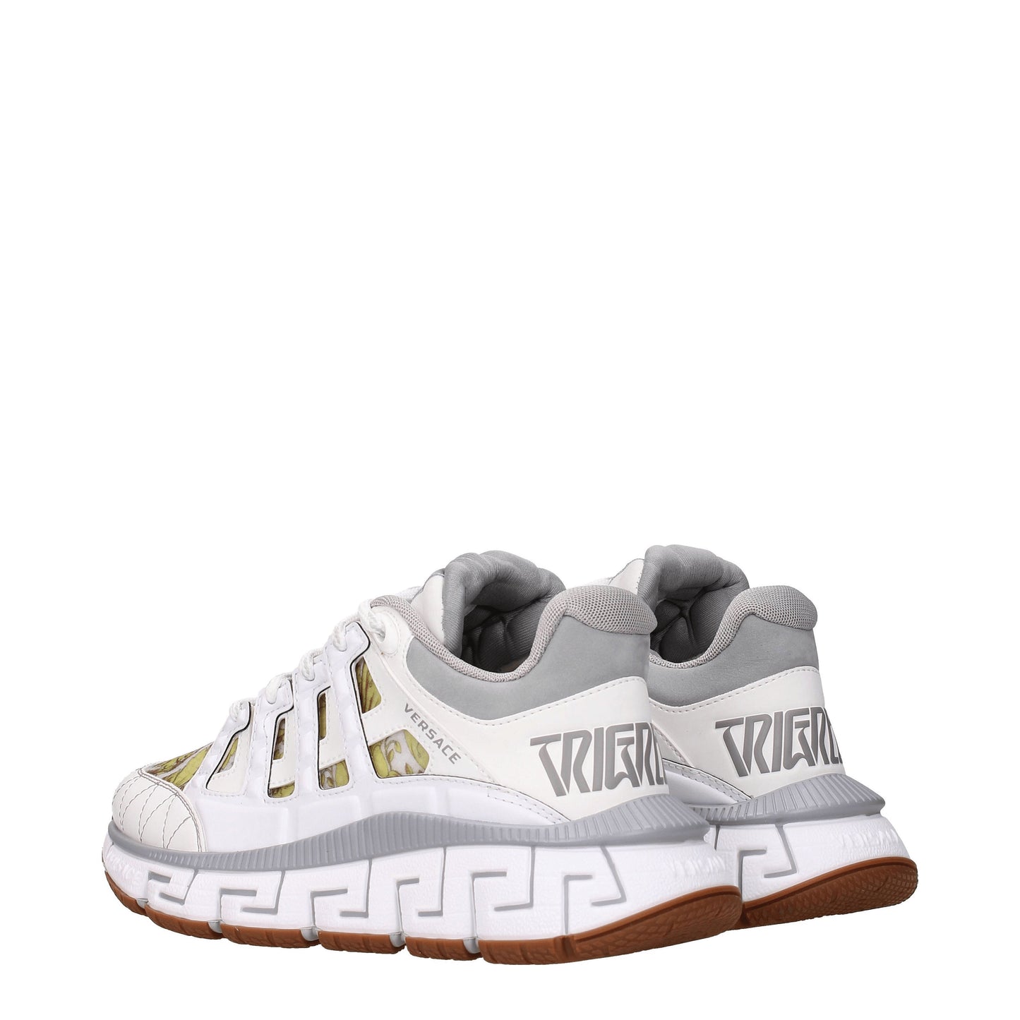 Versace Women's Sneakers in Leather White/Grey