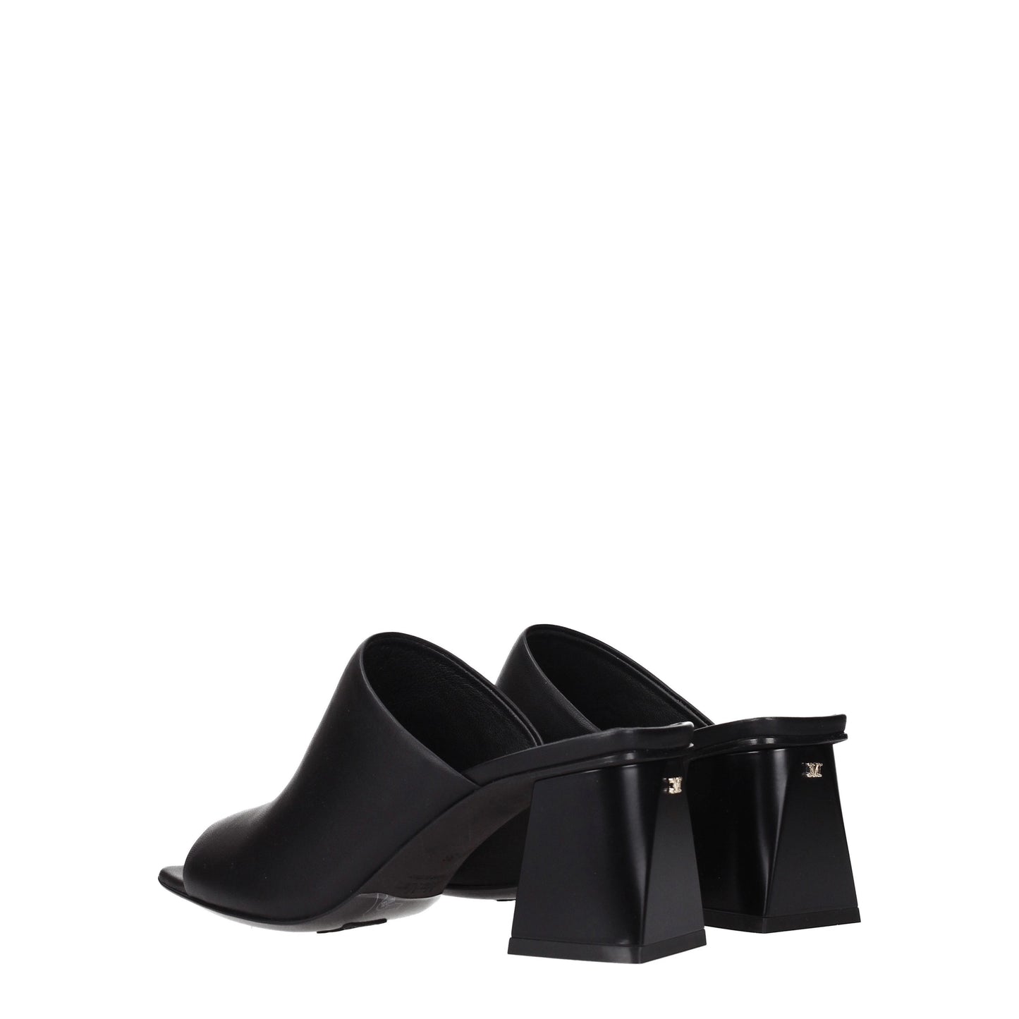 Max Mara Women's Sandals in Leather Black