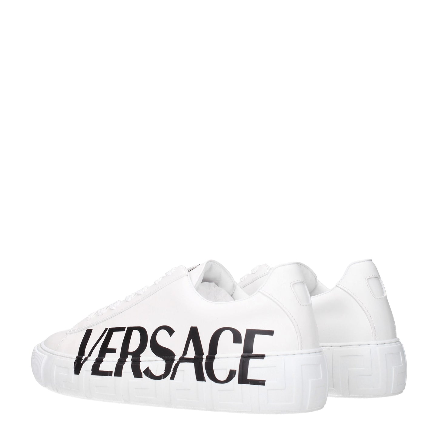 Versace Men's Sneakers in Leather White