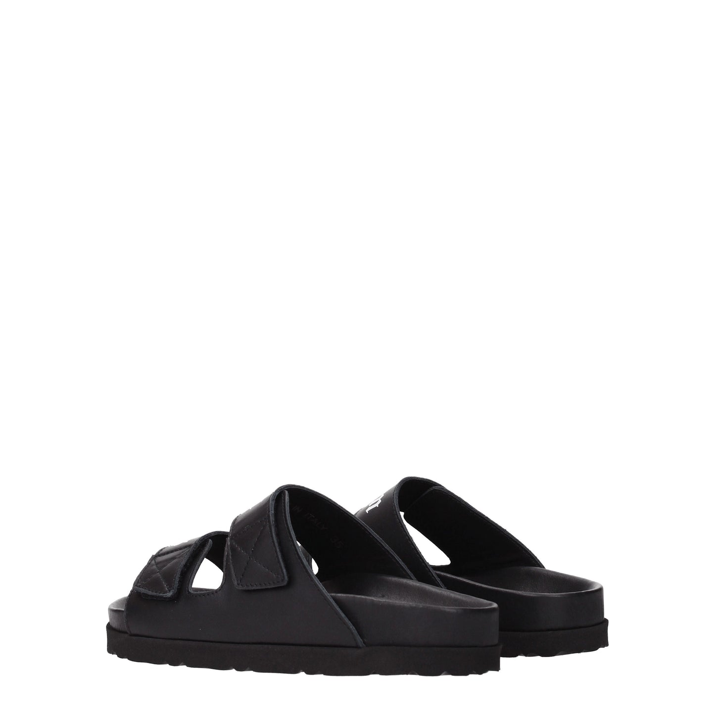 Palm Angels Women's Sandals & Slippers in Leather Black