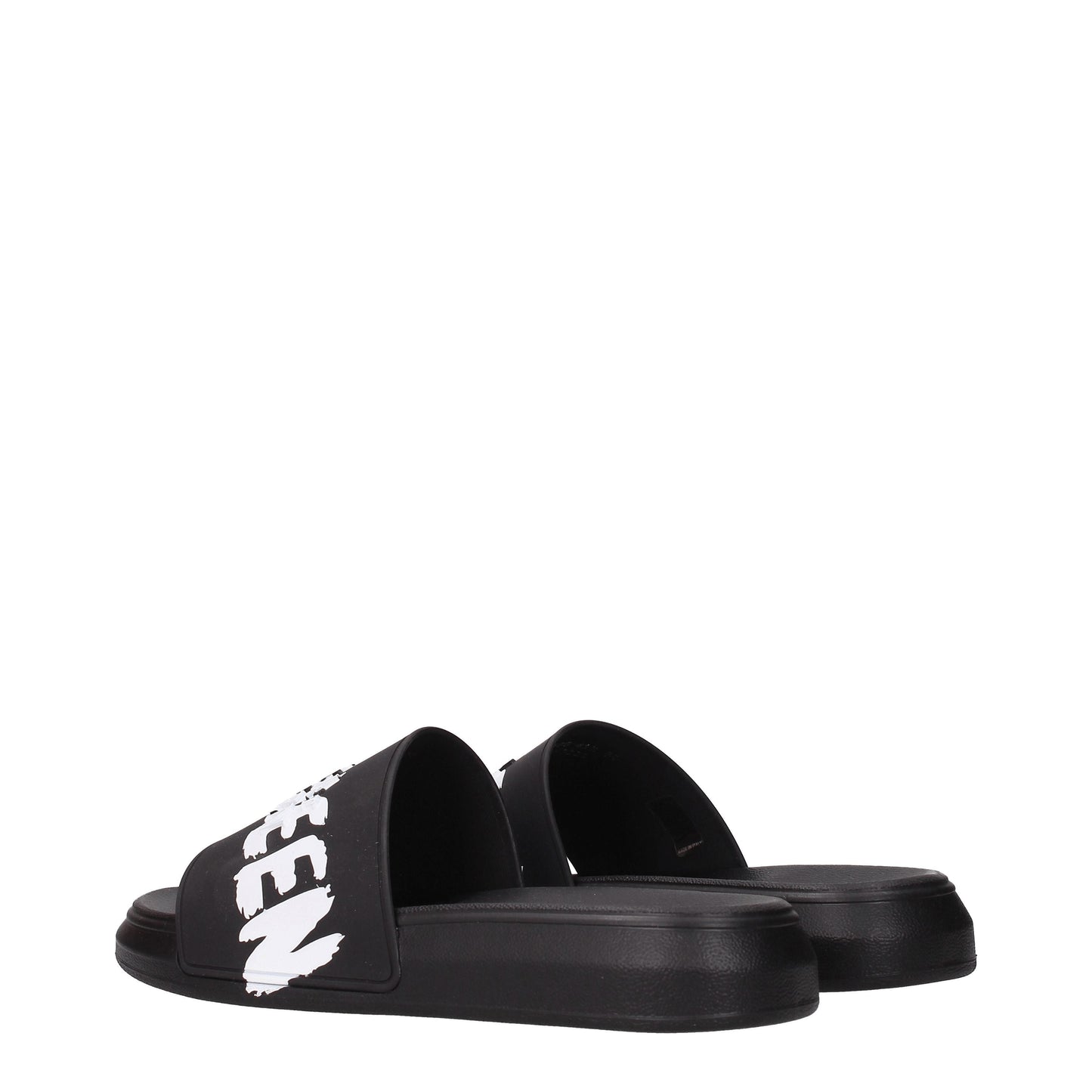 Alexander McQueen Sandals & Slippers Men Rubber Black/White