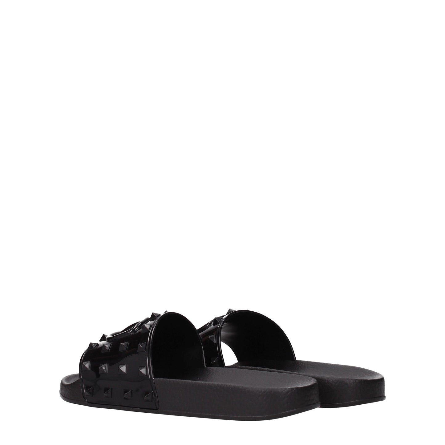 Valentino Garavani Sandals & Slippers Men Rubber Black