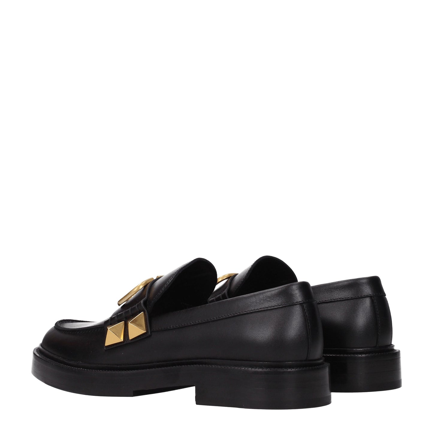 Valentino Garavani Men's Loafers in Leather Black